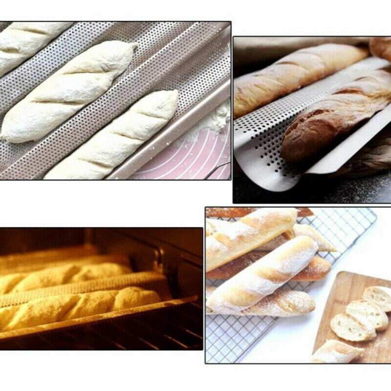 Hot Carbon Steel 4 Groove tray For Baguette baking