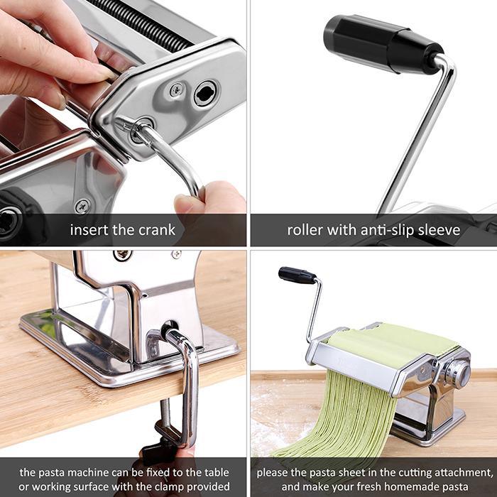 Stainless Steel Manual Pasta Maker Machine