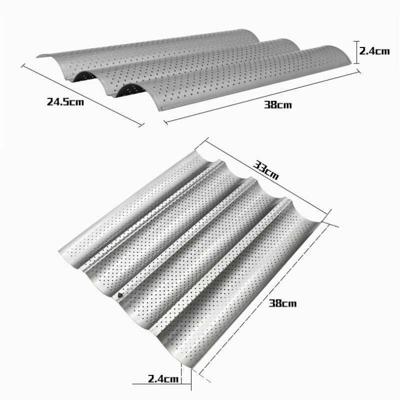 Hot Carbon Steel 4 Groove tray For Baguette baking